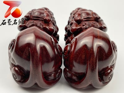 精選印度小葉紫檀二膘料【貔貅】4