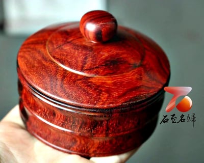 石至名歸 台灣現貨 實品在台拍攝 印度小葉紫檀一木製成【品香罐】1
