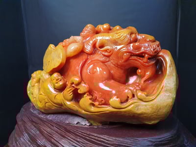 寮國田黃石【瑞壽呈祥】3