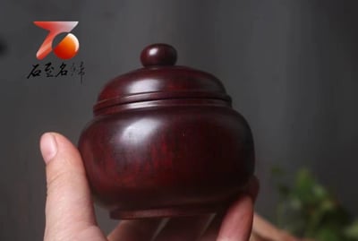 印度小葉紫檀高油密製品【好事成雙-茶葉罐】3