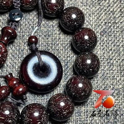 天然 印度小葉紫檀銀河系列｜15mm×15顆 頂級爆滿粗星【銀河之眼】手串5