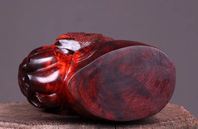 印度小葉紫檀【金蟾茶葉罐】7