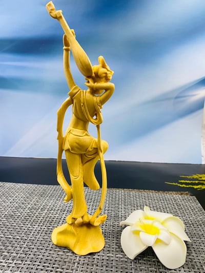 大葉黃楊木【飛天四音】中式古典雅件13