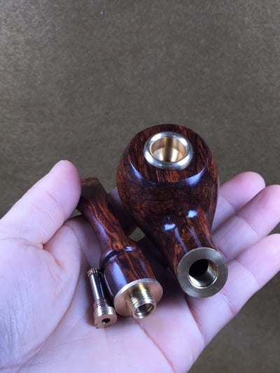 海南黃花梨野生油梨老料製【老爺菸斗】6