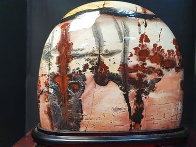 國畫石【花紅如畫】1