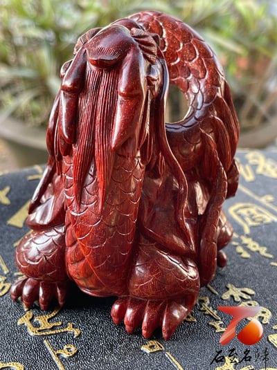 印度小葉紫檀高油密二膘材質 湘工手作【四大神獸】9