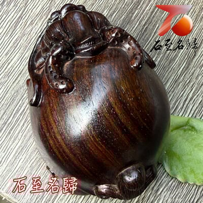 天然 印度小葉紫檀高油密滿金星樹心料 湘工手作【厚福龍龜】6