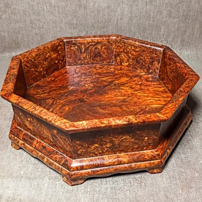 印度小葉紫檀【八角果盤】1