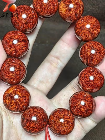 印度小葉紫檀20mm×12顆爆滿纓子瘤疤【道】5