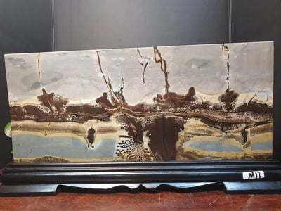 國畫石【熱帶風情】1