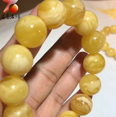 至臻之選·優雅珍藏 | 頂級俄料白花蜜蠟16mm手珠4