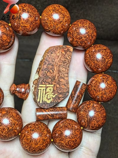 印度小葉紫檀 頂級泥料爆滿葡萄纓子瘤疤【福】4