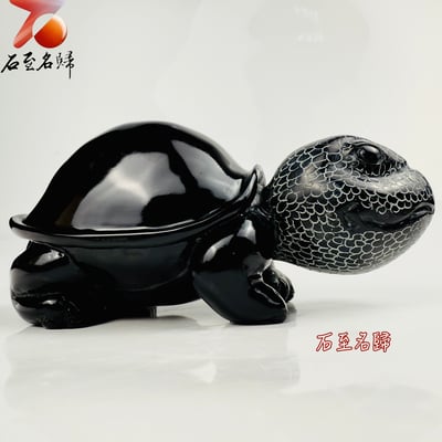 丹東石純手工雕烏龜 張國民雕刻家作品【石甲俠龜】6