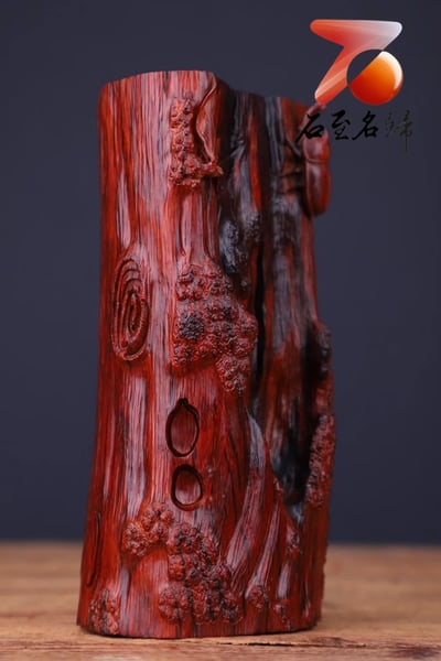 印度小葉紫檀【富甲天下-筆筒】5