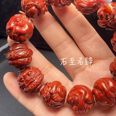印度小葉紫檀高油密老料【十二生肖20mm手珠】4