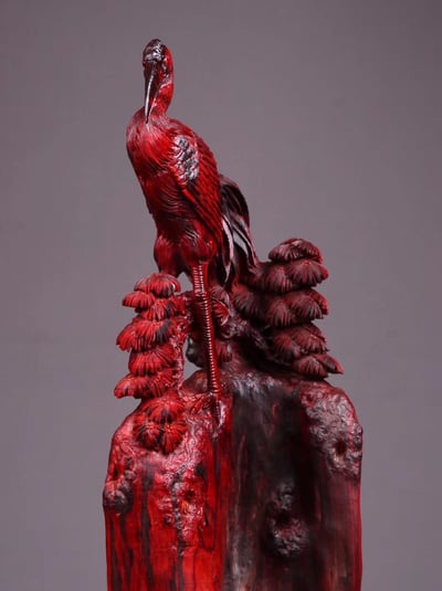 印度小葉紫檀【松鶴延年】5