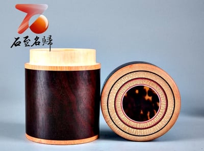 印度小葉紫檀鑲嵌茶葉罐4
