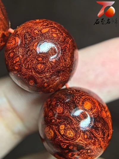 印度小葉紫檀18mm×13老料極品瘤疤【富甲天下】7
