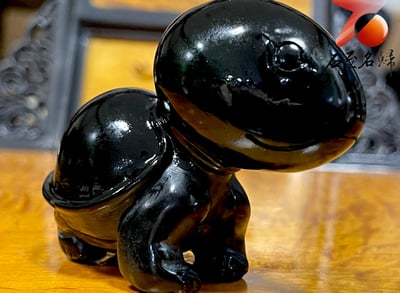 丹東石純手工雕烏龜 【蛋頭龜】張國民老師作品3