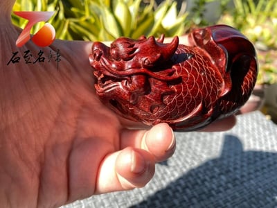 精選印度小葉紫檀高油密材質【魚化龍】1