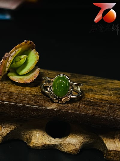 典雅設計 碧玉精品戒指/耳環 附碧玉檢定贈書＋精美收藏禮盒 鑲嵌925銀戒台 款式獨特 造型齊全4