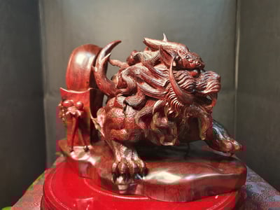 印度小葉紫檀【龍七子-狴犴】5