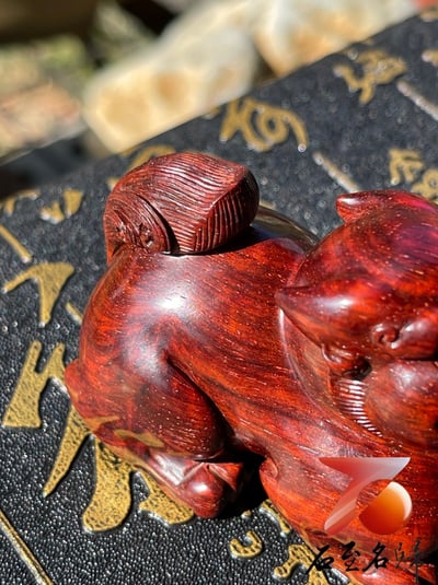 印度小葉紫檀高油密二膘材質 湘工手作【貔貅】6