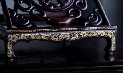 印度小葉紫檀描金製作【臨貼架】3