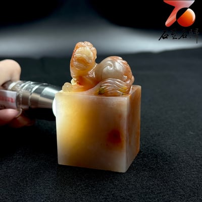 頂級老撾石芙蓉體印章【上古瑞獸】7