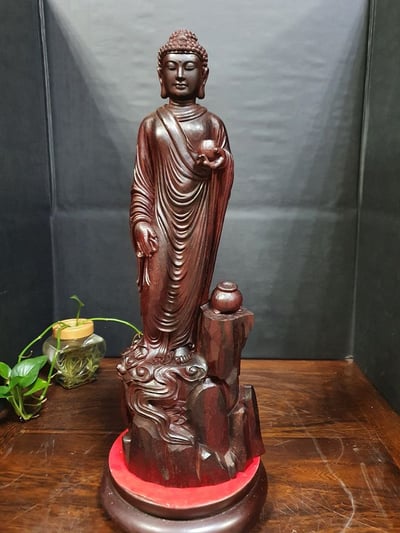 印度小葉紫檀清刀【藥師佛】1