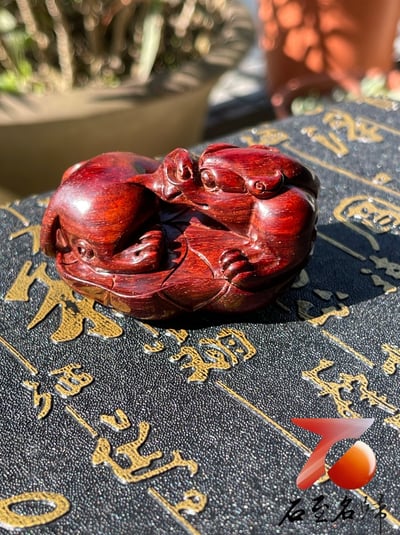 印度小葉紫檀高油密二膘材質 湘工手作【螭龍】8