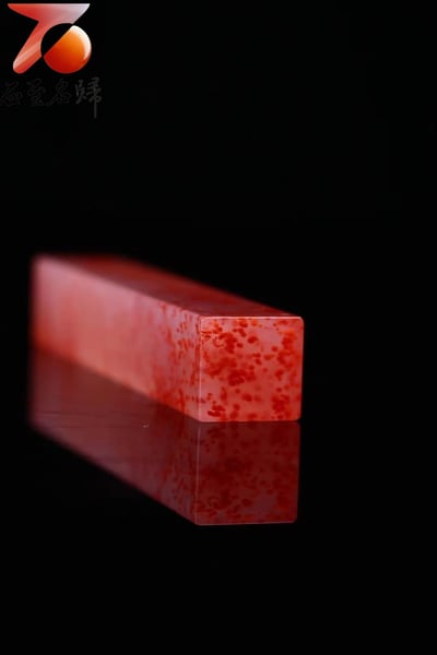 嚴選壽山石 水洞桃花六面平素章8