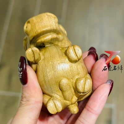 金絲楠木小葉楨楠｜嚴選帶金絲老料【圓福金馬】馬年開運擺件4