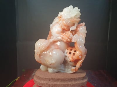 壽山極品芙蓉石滿結晶【萬事如意】1