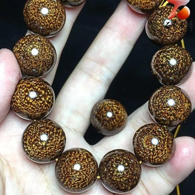 鼎藏巴布亞貢木【盤龍卧虎】18mm手珠3