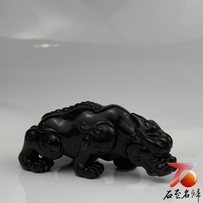 壽山豆耿石 手工精雕作品【上古瑞獸】2
