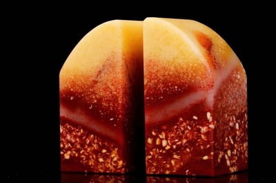 絕礦壽山芙蓉魚籽洞奇石對章【素章】3