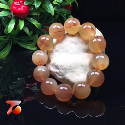 正宗純天然羊角 西藏羊角12mmx15顆 20mmx12顆圓珠手串冰種全透黃料帶血 附保養橄欖油與收藏禮盒18