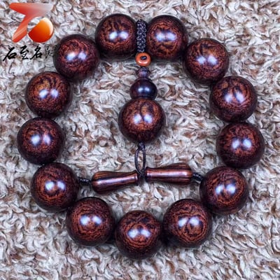 海南黃花梨油梨老料 雙面蜘蛛紋 【蜘蛛王】重量31.6克2