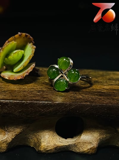 典雅設計 碧玉精品戒指/耳環 附碧玉檢定贈書＋精美收藏禮盒 鑲嵌925銀戒台 款式獨特 造型齊全5