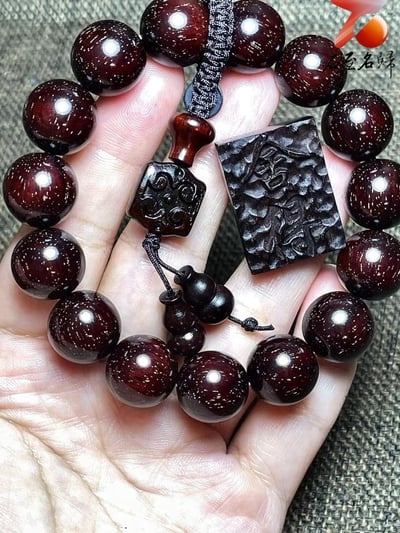 印度小葉紫檀老料15mm滿金星精選【舍得之道，鎏金典藏】1