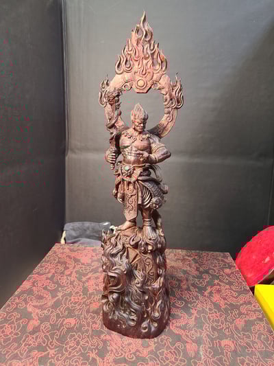 印度小葉紫檀清刀手作【不動明王】6