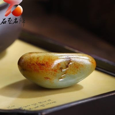 和田玉滿秋梨皮青白肉籽料｜秋梨滿韻 潤澤天成5