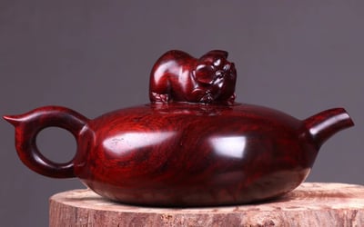 印度小葉紫檀把把壺【把把胡】5
