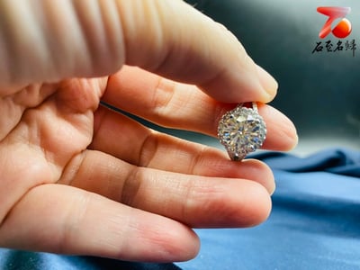 A2款3500元 3克拉女戒莫桑鑽D色 附雙保證書 925銀 可過鑽筆檢測5