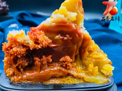 老撾北部田黃石雕件 老師傅手工雕【深山雅聚】 附精美收藏禮盒5