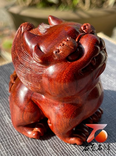 印度小葉紫檀高油密二膘料製 【Q版貔貅】14