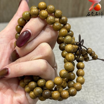 天然正宗巴拉圭綠檀秒沉級108顆手串（6/8/10mm三規格）5