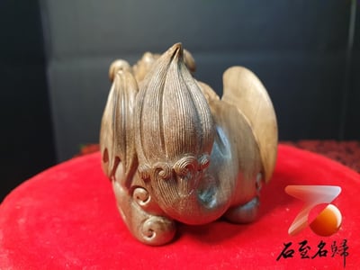 印度老山檀香極品陰沉黑肉料【飛天貔貅】2