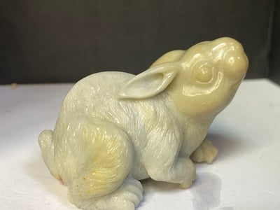 壽山峨嵋石【玉兔送福】4